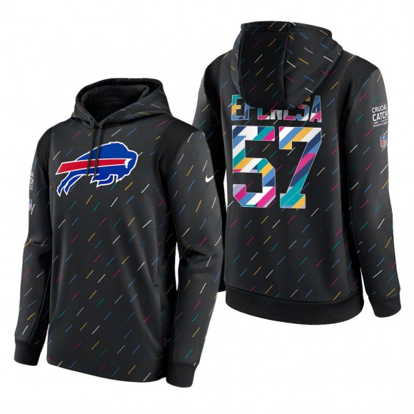A.J. Epenesa Bills 2021 NFL Crucial Catch Therma Pullover Hoodie