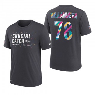 Alejandro Villanueva Ravens 2021 NFL Crucial Catch Performance T-Shirt