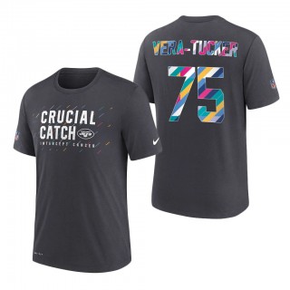 Alijah Vera-Tucker Jets 2021 NFL Crucial Catch Performance T-Shirt