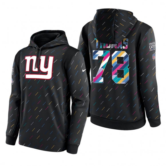 Andrew Thomas Giants 2021 NFL Crucial Catch Therma Pullover Hoodie