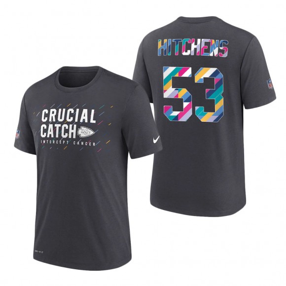 Anthony Hitchens Chiefs 2021 NFL Crucial Catch Performance T-Shirt