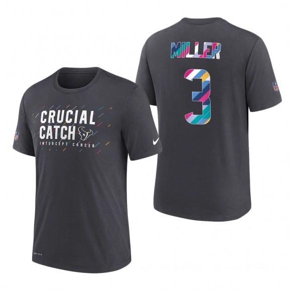 Anthony Miller Texans 2021 NFL Crucial Catch Performance T-Shirt