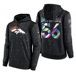 Baron Browning Broncos 2021 NFL Crucial Catch Therma Pullover Hoodie