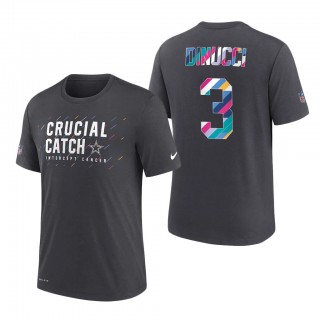 Ben DiNucci Cowboys 2021 NFL Crucial Catch Performance T-Shirt