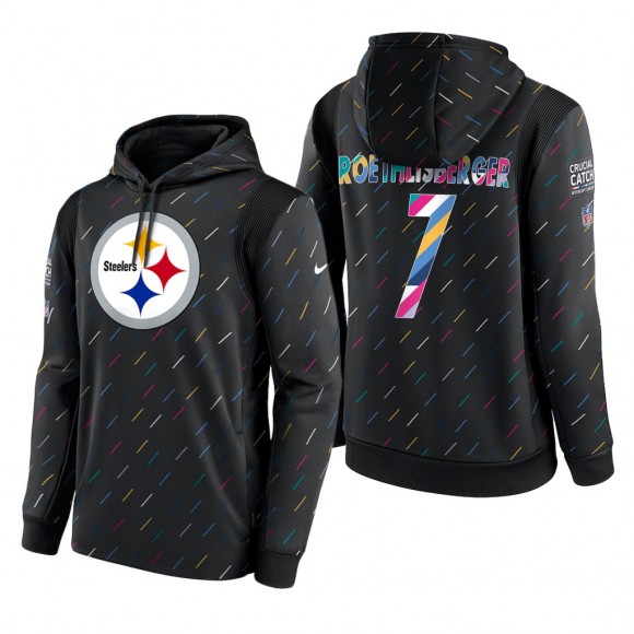 Ben Roethlisberger Steelers 2021 NFL Crucial Catch Therma Pullover Hoodie