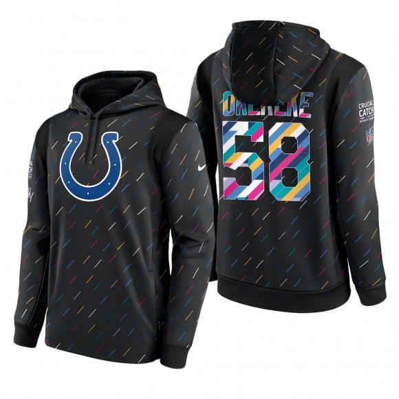Bobby Okereke Colts 2021 NFL Crucial Catch Therma Pullover Hoodie