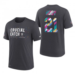 Bradley Roby Saints 2021 NFL Crucial Catch Performance T-Shirt