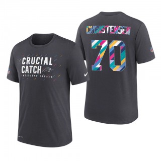 Brady Christensen Panthers 2021 NFL Crucial Catch Performance T-Shirt