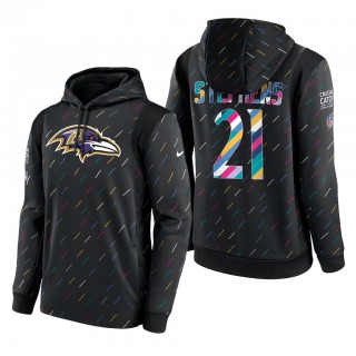 Brandon Stephens Ravens 2021 NFL Crucial Catch Therma Pullover Hoodie