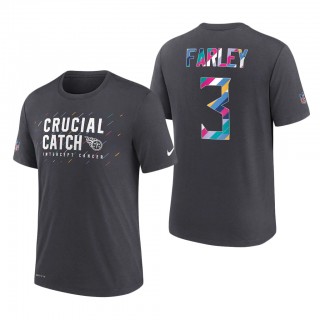 Caleb Farley Titans 2021 NFL Crucial Catch Performance T-Shirt