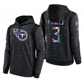 Caleb Farley Titans 2021 NFL Crucial Catch Therma Pullover Hoodie