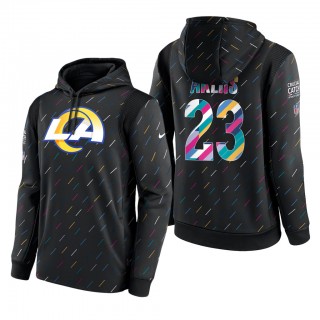 Cam Akers Rams 2021 NFL Crucial Catch Therma Pullover Hoodie