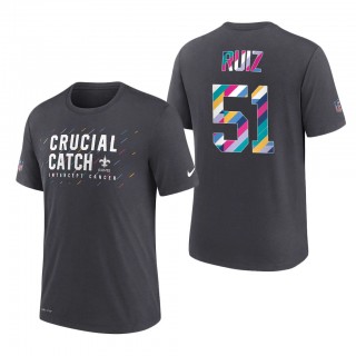 Cesar Ruiz Saints 2021 NFL Crucial Catch Performance T-Shirt