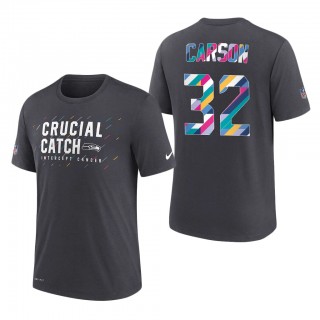 Chris Carson Seahawks 2021 NFL Crucial Catch Performance T-Shirt