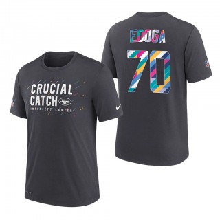 Chuma Edoga Jets 2021 NFL Crucial Catch Performance T-Shirt