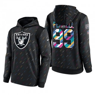 Clelin Ferrell Raiders 2021 NFL Crucial Catch Therma Pullover Hoodie