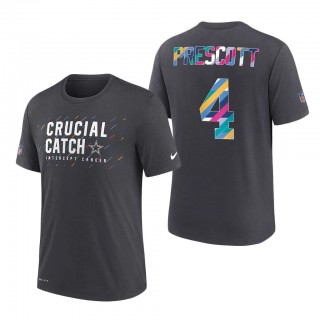 Dak Prescott Cowboys 2021 NFL Crucial Catch Performance T-Shirt
