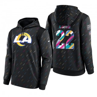 David Long Rams 2021 NFL Crucial Catch Therma Pullover Hoodie
