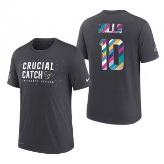 Davis Mills Texans 2021 NFL Crucial Catch Performance T-Shirt