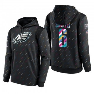 DeVonta Smith Eagles 2021 NFL Crucial Catch Therma Pullover Hoodie