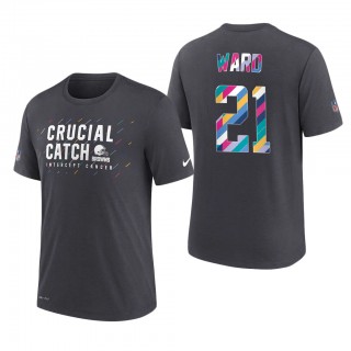 Denzel Ward Browns 2021 NFL Crucial Catch Performance T-Shirt