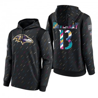 Devin Duvernay Ravens 2021 NFL Crucial Catch Therma Pullover Hoodie