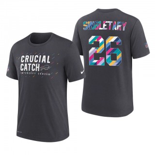 Devin Singletary Bills 2021 NFL Crucial Catch Performance T-Shirt