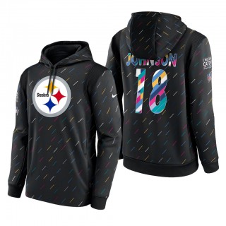 Diontae Johnson Steelers 2021 NFL Crucial Catch Therma Pullover Hoodie