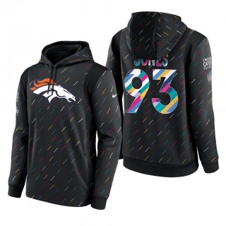 Dre'mont Jones Broncos 2021 NFL Crucial Catch Therma Pullover Hoodie