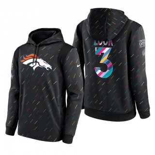 Drew Lock Broncos 2021 NFL Crucial Catch Therma Pullover Hoodie