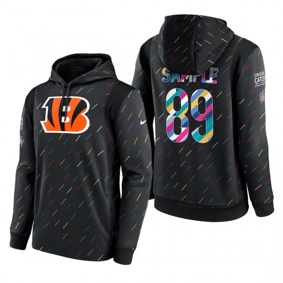 Drew Sample Bengals 2021 NFL Crucial Catch Therma Pullover Hoodie