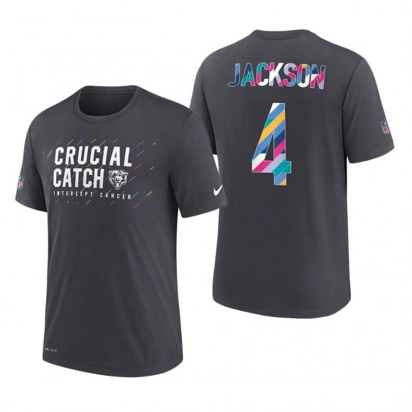 Eddie Jackson Bears 2021 NFL Crucial Catch Performance T-Shirt