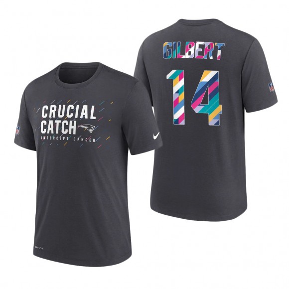 Garrett Gilbert Patriots 2021 NFL Crucial Catch Performance T-Shirt