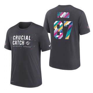 Isaiah Ford Dolphins 2021 NFL Crucial Catch Performance T-Shirt