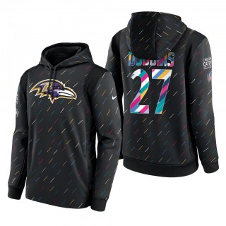 J.K. Dobbins Ravens 2021 NFL Crucial Catch Therma Pullover Hoodie