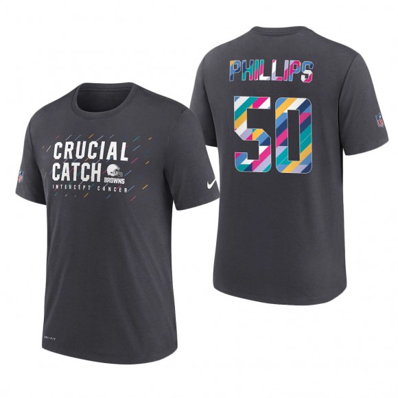 Jacob Phillips Browns 2021 NFL Crucial Catch Performance T-Shirt