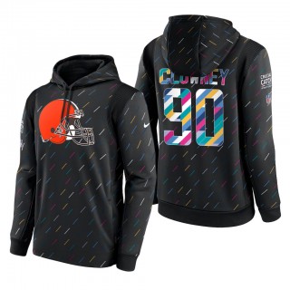 Jadeveon Clowney Browns 2021 NFL Crucial Catch Therma Pullover Hoodie