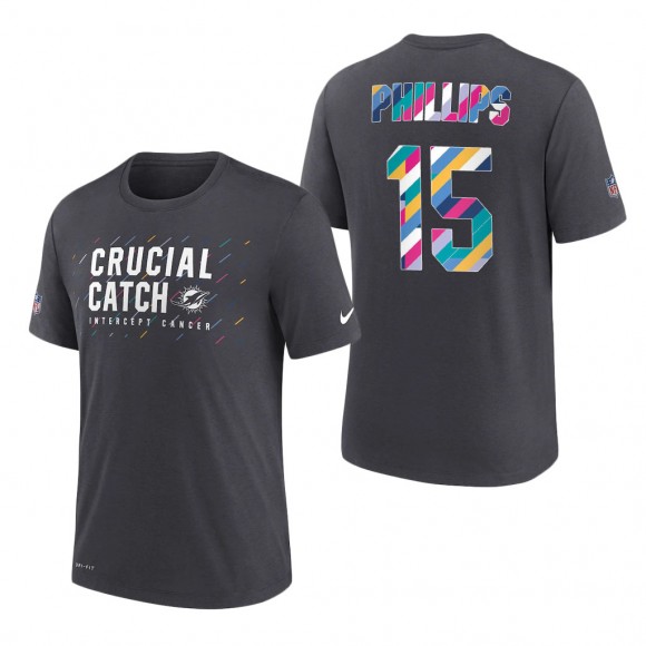 Jaelan Phillips Dolphins 2021 NFL Crucial Catch Performance T-Shirt