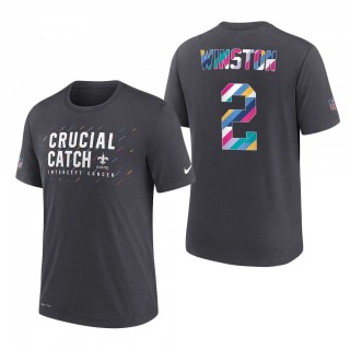 Jameis Winston Saints 2021 NFL Crucial Catch Performance T-Shirt