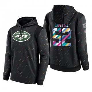 Jarrad Davis Jets 2021 NFL Crucial Catch Therma Pullover Hoodie