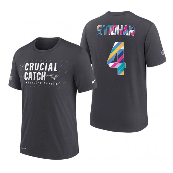 Jarrett Stidham Patriots 2021 NFL Crucial Catch Performance T-Shirt
