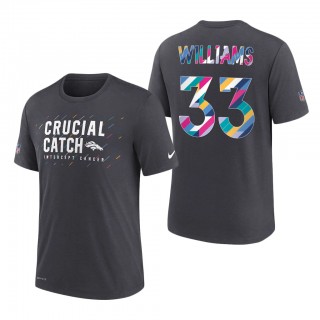 Javonte Williams Broncos 2021 NFL Crucial Catch Performance T-Shirt