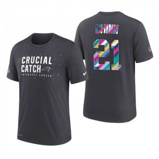 Jeremy Chinn Panthers 2021 NFL Crucial Catch Performance T-Shirt
