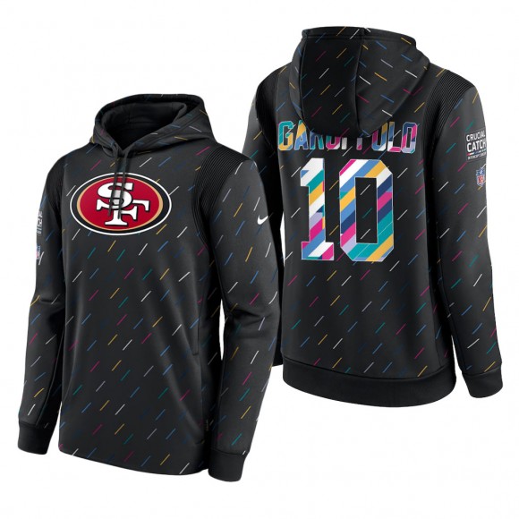 Jimmy Garoppolo 49ers 2021 NFL Crucial Catch Therma Pullover Hoodie
