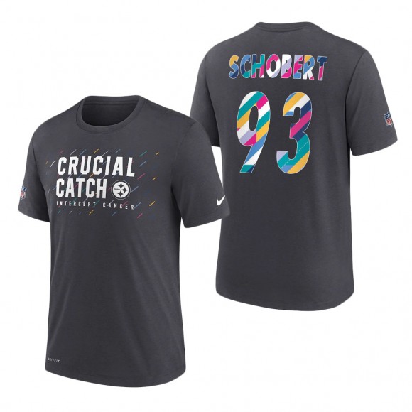 Joe Schobert Steelers 2021 NFL Crucial Catch Performance T-Shirt