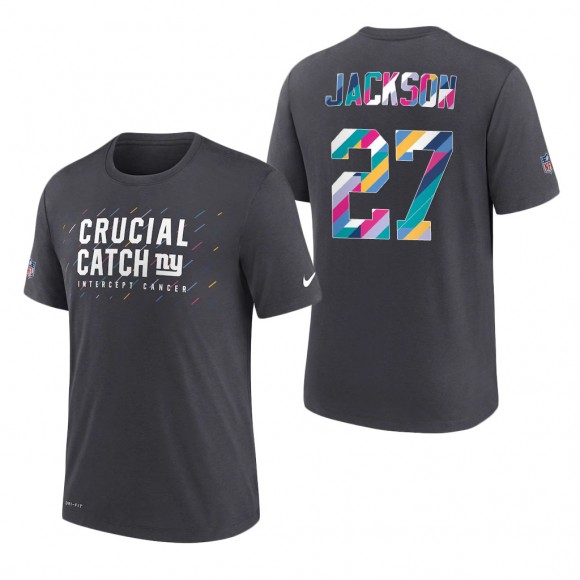 Josh Jackson Giants 2021 NFL Crucial Catch Performance T-Shirt