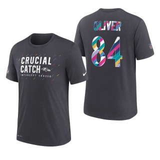 Josh Oliver Ravens 2021 NFL Crucial Catch Performance T-Shirt