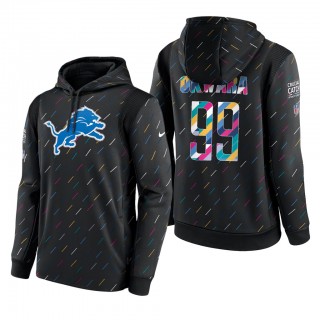 Julian Okwara Lions 2021 NFL Crucial Catch Therma Pullover Hoodie