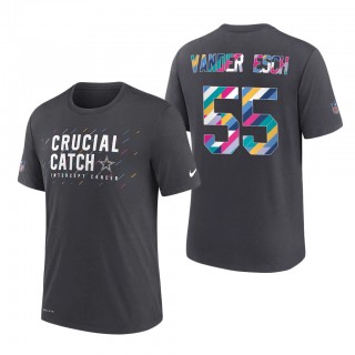 Leighton Vander Esch Cowboys 2021 NFL Crucial Catch Performance T-Shirt
