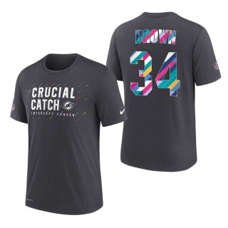Malcolm Brown Dolphins 2021 NFL Crucial Catch Performance T-Shirt